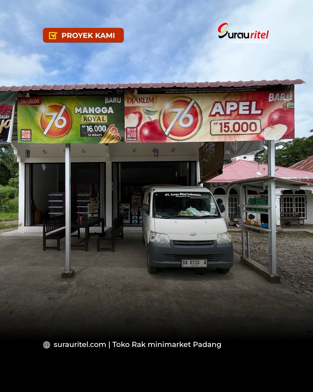 Toko minimarket klien Surau Ritel siap buka